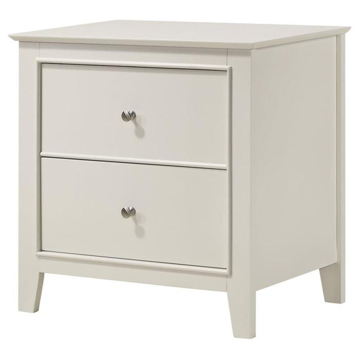 Selena 2-drawer Nightstand Cream White (400232)