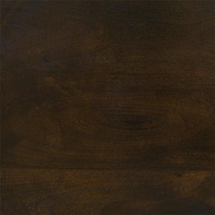 Krish 18-inch Round Accent Table Dark Brown (936143)