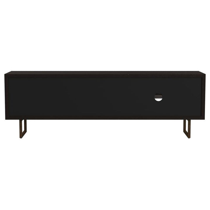 Marsden 2-door Wood 70" TV Stand Charcoal Black (703003)