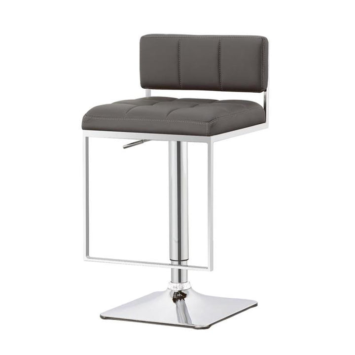 Alameda Adjustable Bar Stool Chrome and Grey (100195)