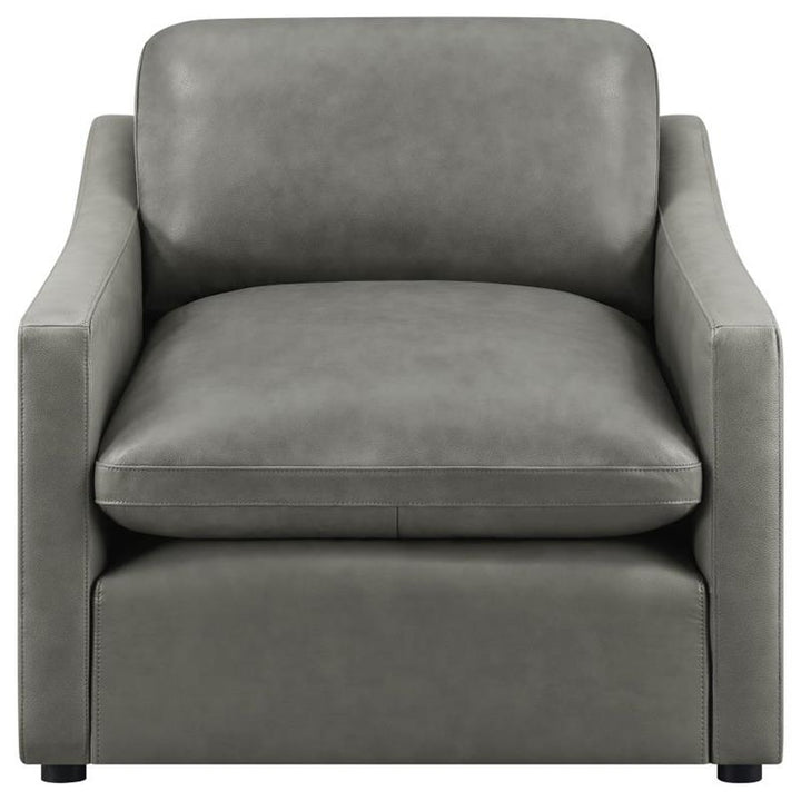 Grayson Sloped Arm Upholstered Chair Grey (506773)