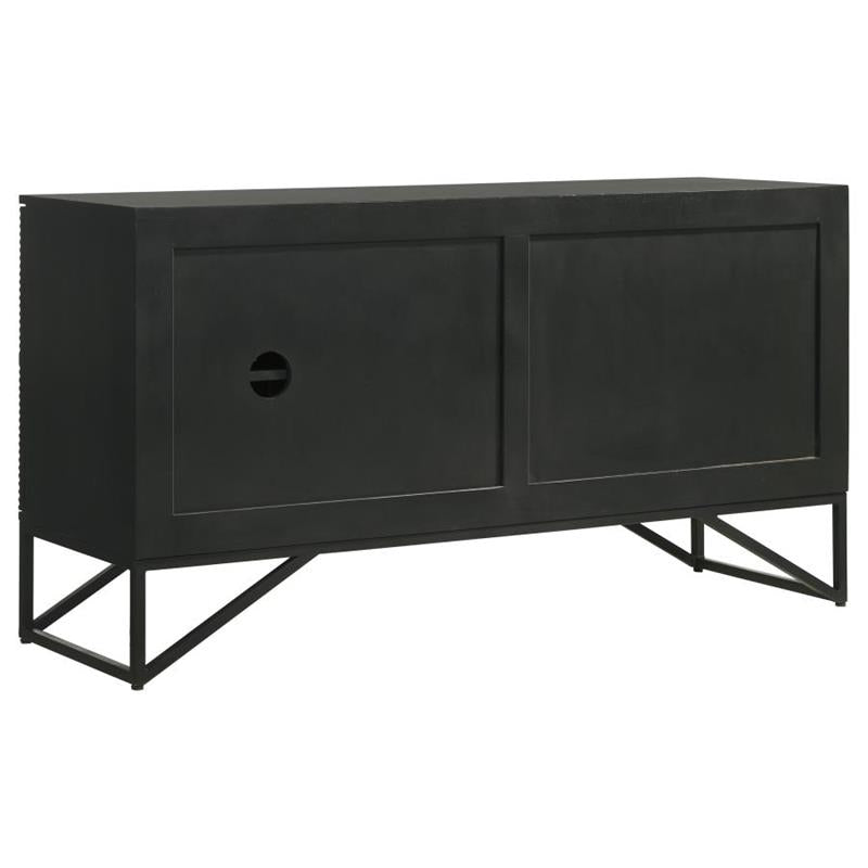 Riddell 3-door Accent Cabinet Black (959630)