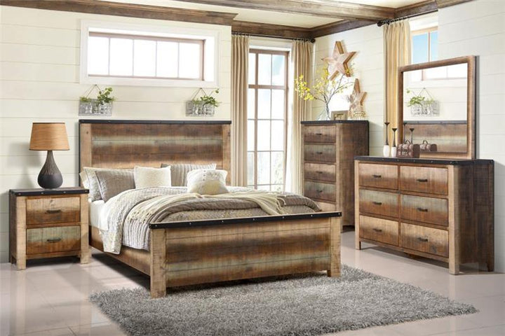 Sembene 6-drawer Dresser Antique Multi-color (205093)