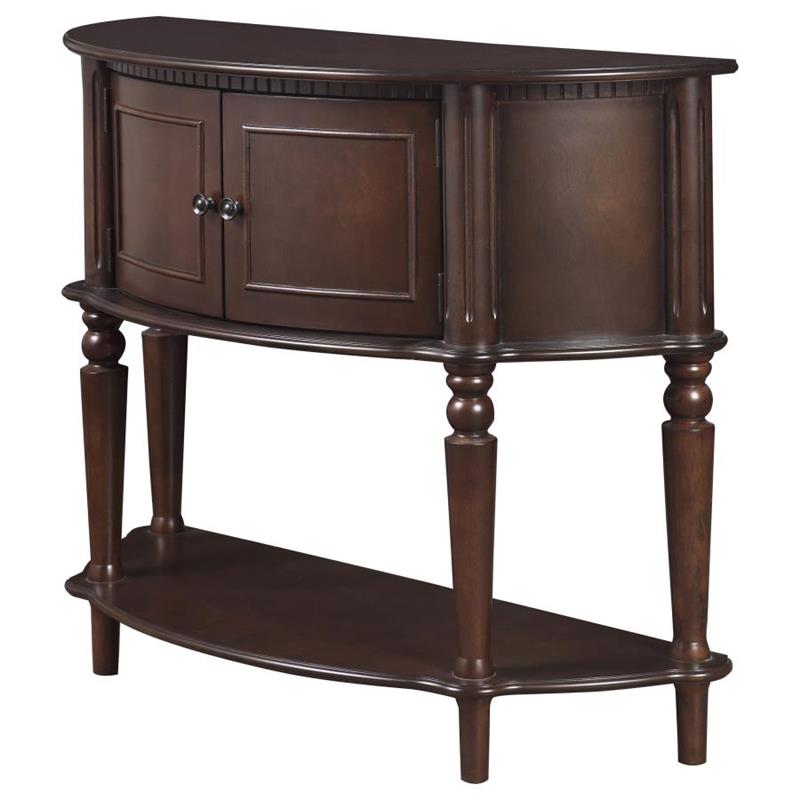 Brenda Console Table with Curved Front Brown (950059)