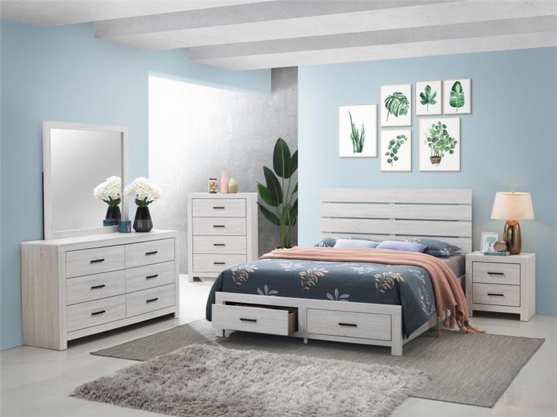 Brantford 4-drawer Chest Coastal White (207055)