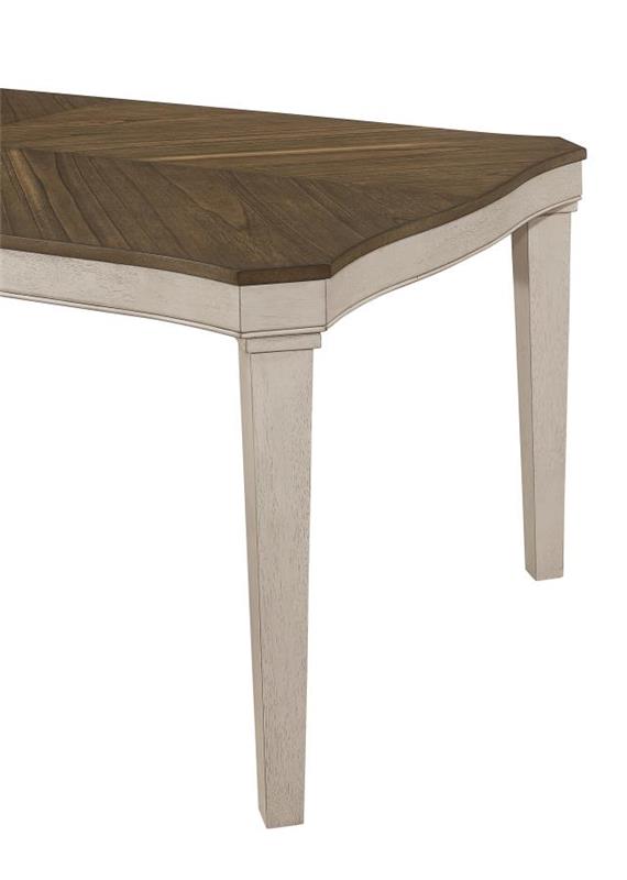 Ronnie Starburst Dining Table Nutmeg and Rustic Cream (108051)