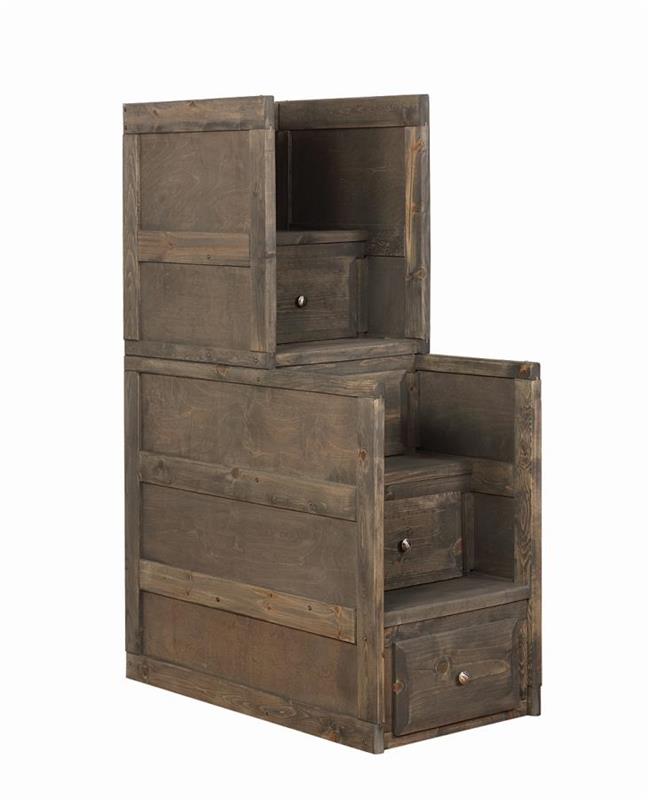 Wrangle Hill 4-drawer Stairway Chest Gun Smoke (400834)