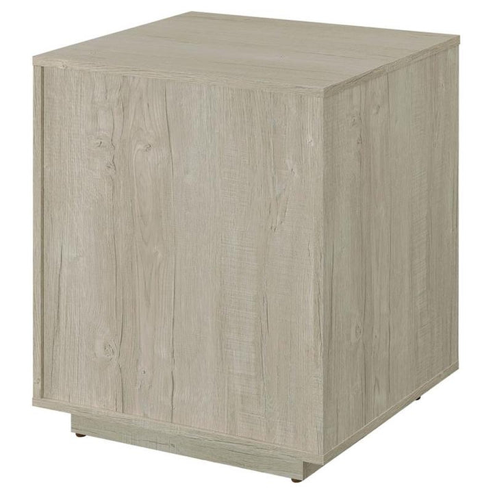 Loomis 3-drawer Square File Cabinet Whitewashed Grey (805882)