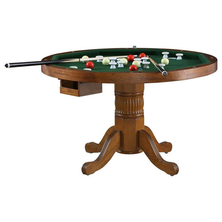 Mitchell 5-piece Game Table Set Amber and Brown (100951-S5)