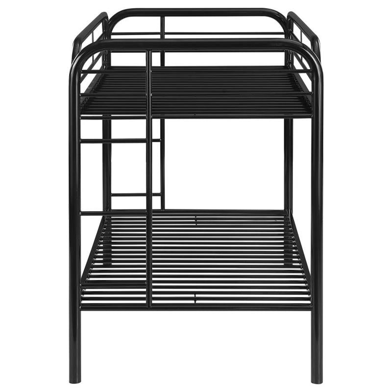 Morgan Twin Over Twin Bunk Bed Black (2256K)