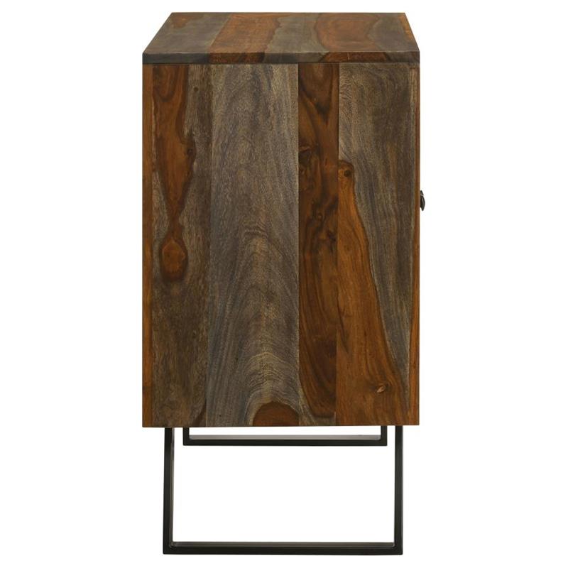 Mathis Sled Base Accent Cabinet Sheesham Grey (969517)