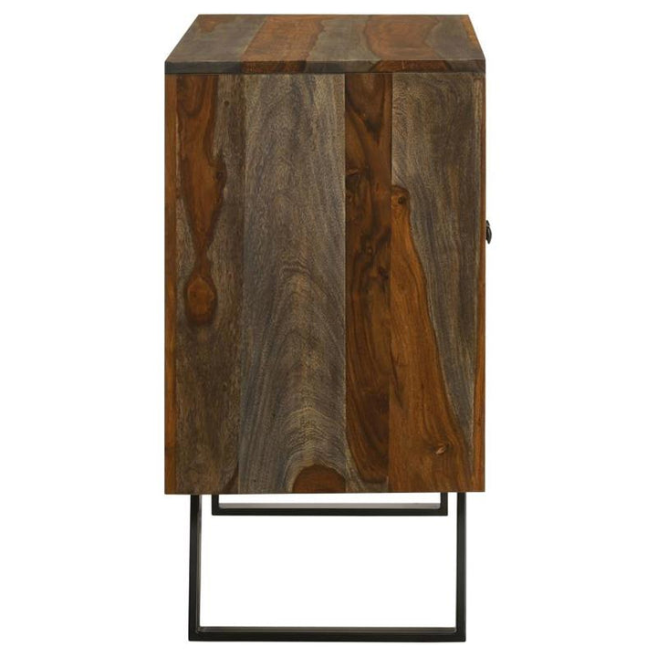 Mathis Sled Base Accent Cabinet Sheesham Grey (969517)