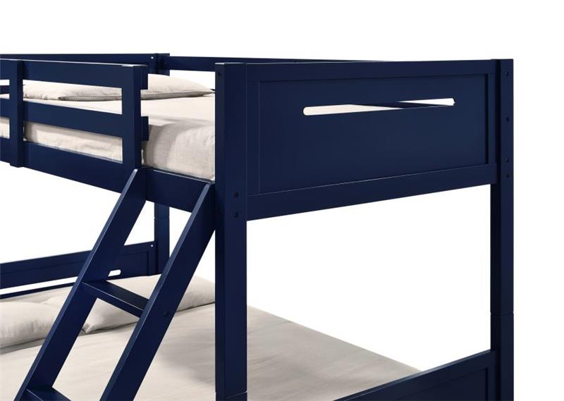 Littleton Twin Over Full Bunk Bed Blue (405052BLU)