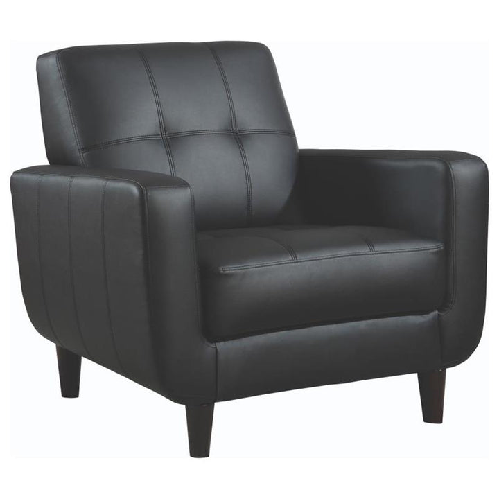 Aaron Padded Seat Accent Chair Black (900204)