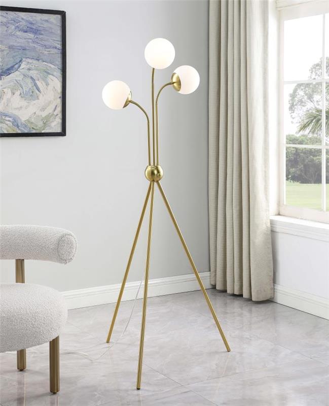 Miley Trio Tree Floor Lamp Gold (920293)