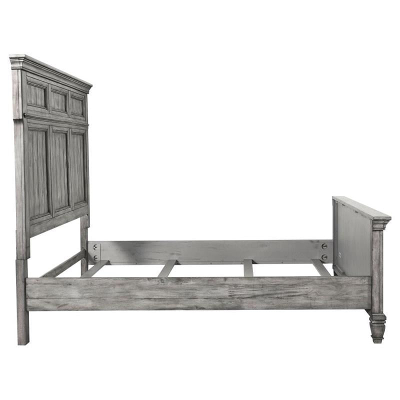 Avenue Queen Panel Bed Grey (224031Q)