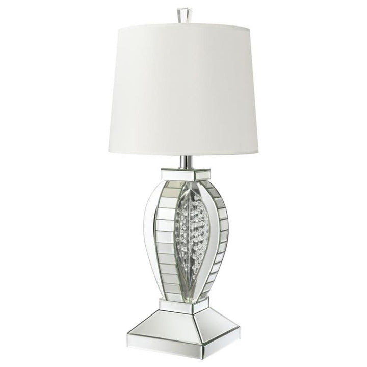 Klein Table Lamp with Drum Shade White and Mirror (923287)