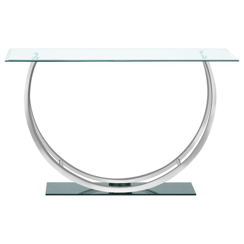 Danville U-shaped Sofa Table Chrome (704989)