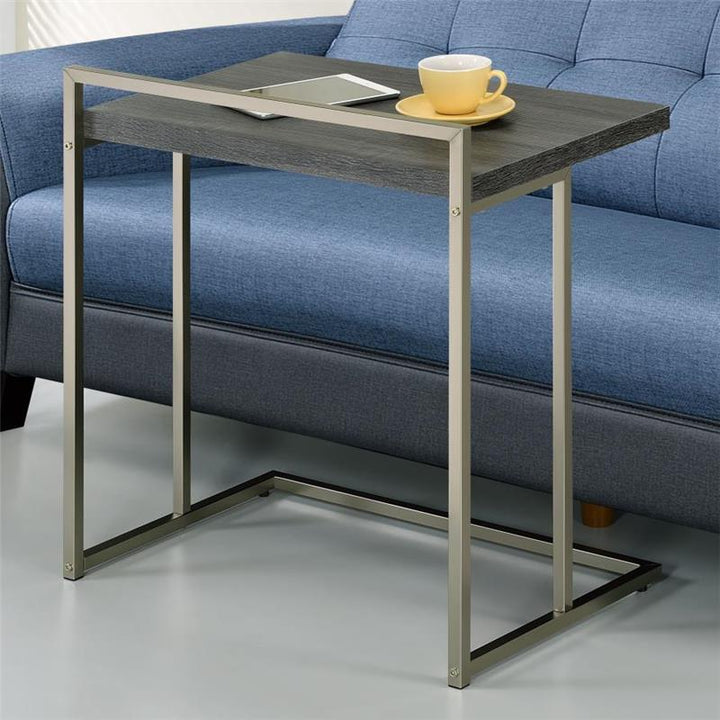 Dani Rectangular Snack Table with Metal Base (936120)