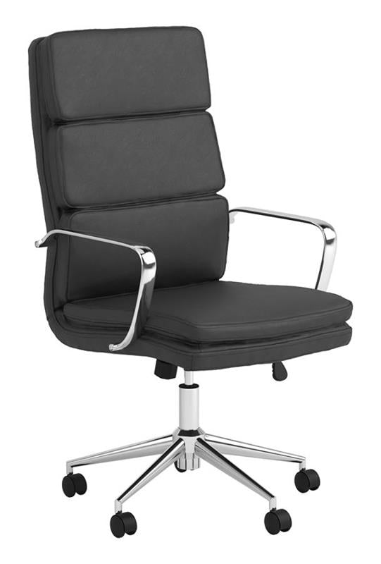 Ximena High Back Upholstered Office Chair Black (801744)