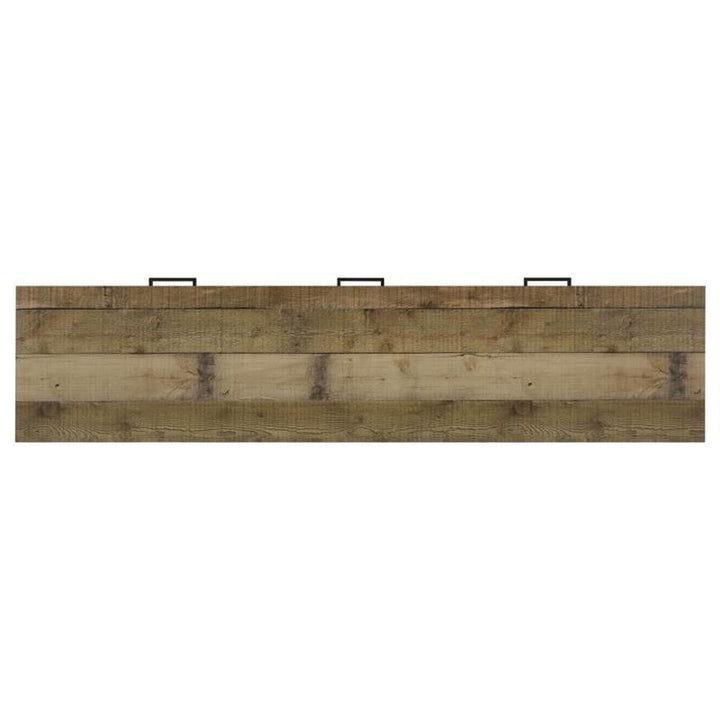 Ruston 71" 3-drawer TV Console Weathered Pine (721891)