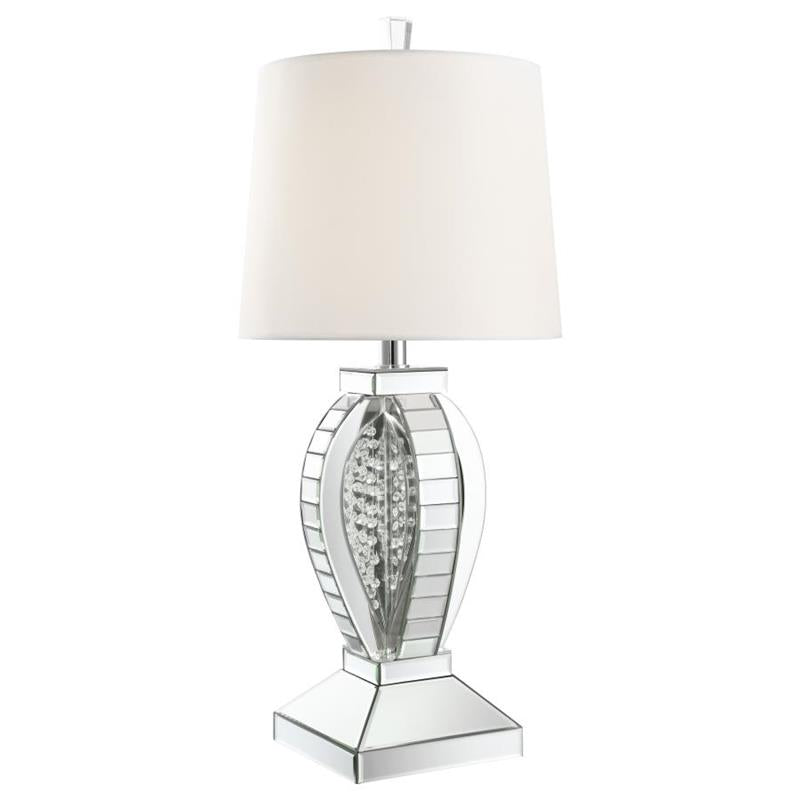 Klein Table Lamp with Drum Shade White and Mirror (923287)