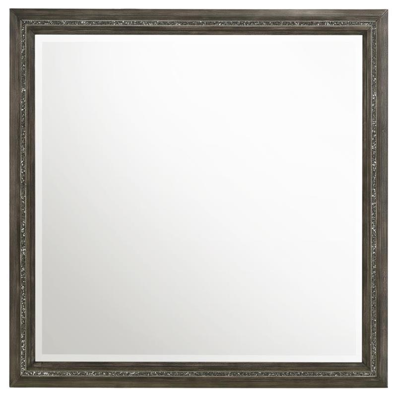 Janine Square Dresser Mirror Grey (223554)