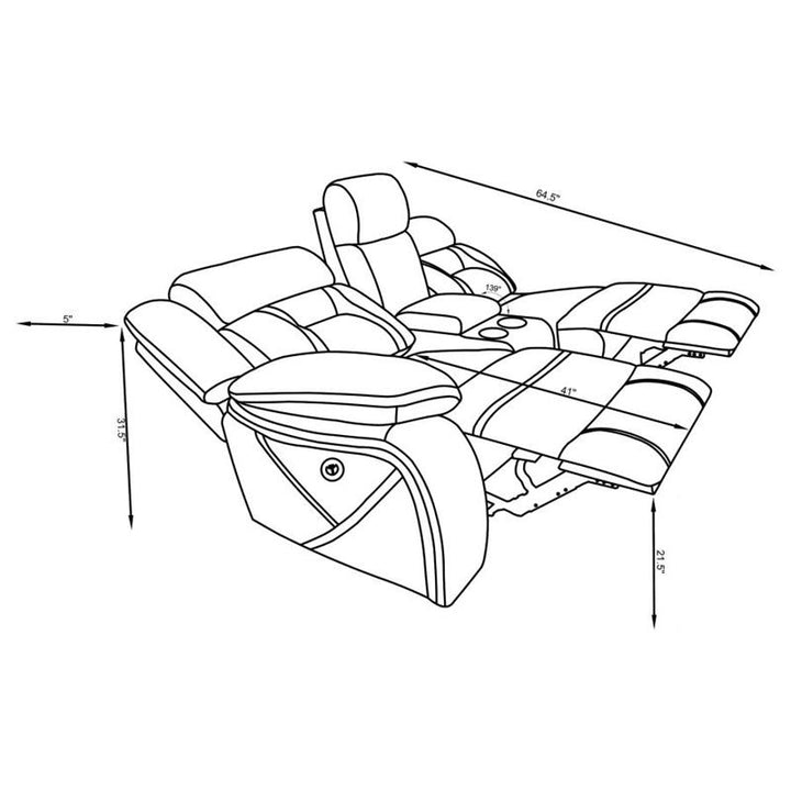 LAF POWER LOVESEAT (600370B1)