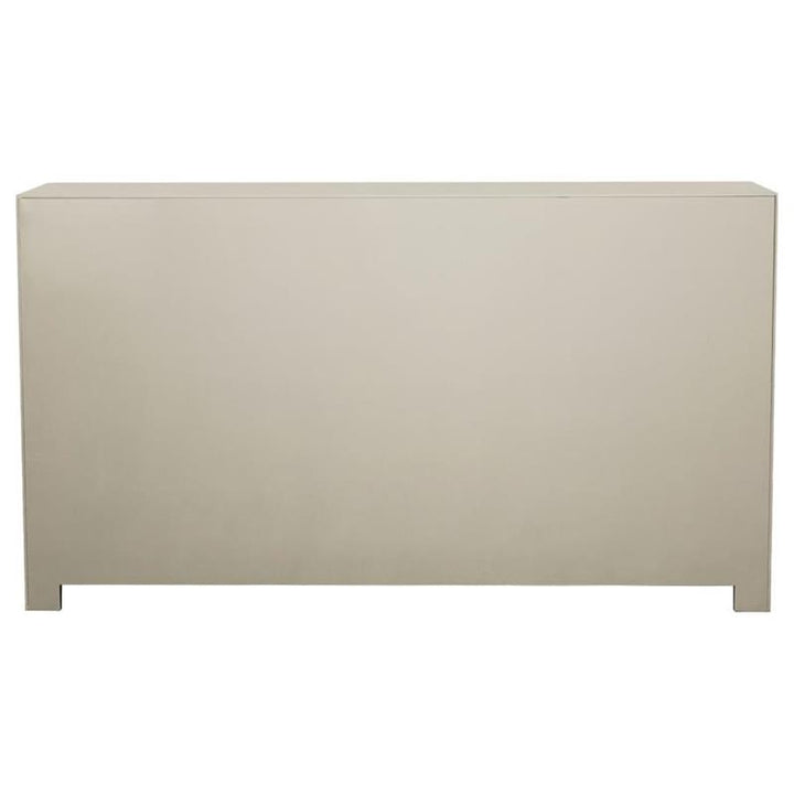Toula 4-door Accent Cabinet Smoke and Champagne (953487)