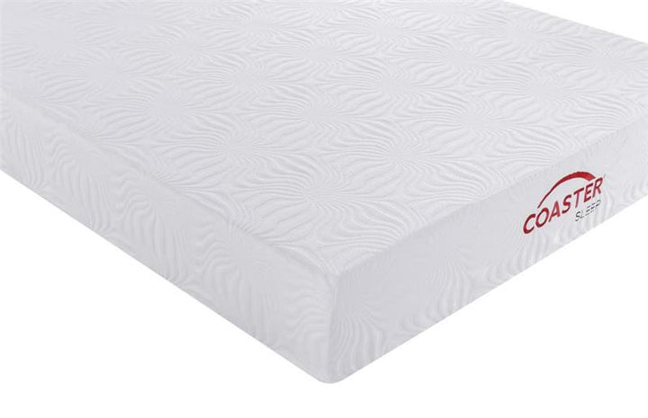 Key Twin Long Memory Foam Mattress White (350064TL)