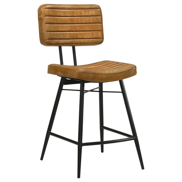 Partridge Upholstered Counter Height Stools with Footrest (Set of 2) (110649)