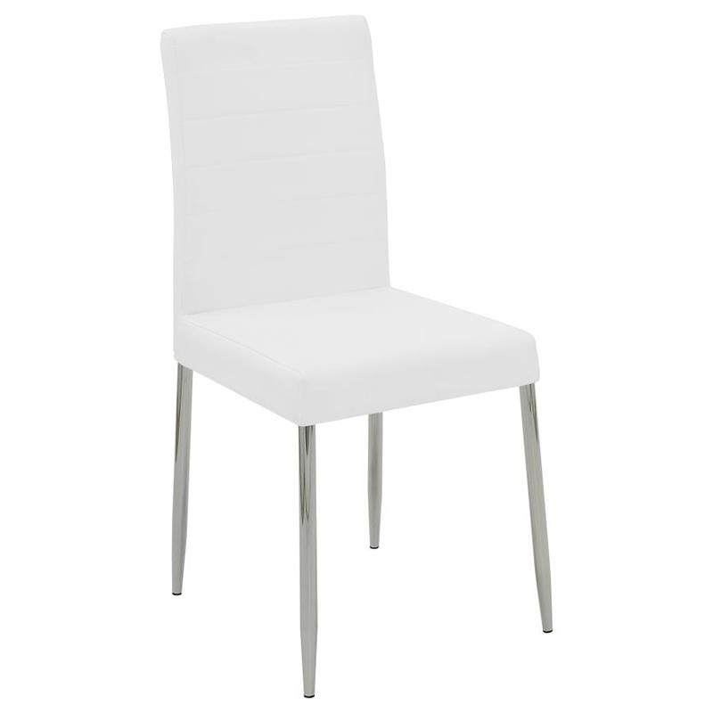 Maston Upholstered Dining Chairs White (Set of 4) (120767WHT)