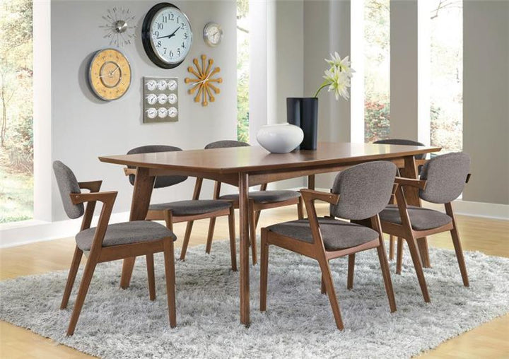 Malone Dining Side Chairs Grey and Dark Walnut (Set of 2) (105352)