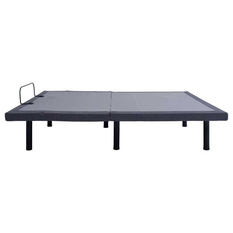 Negan Twin XL Adjustable Bed Base Grey and Black (350132TL)