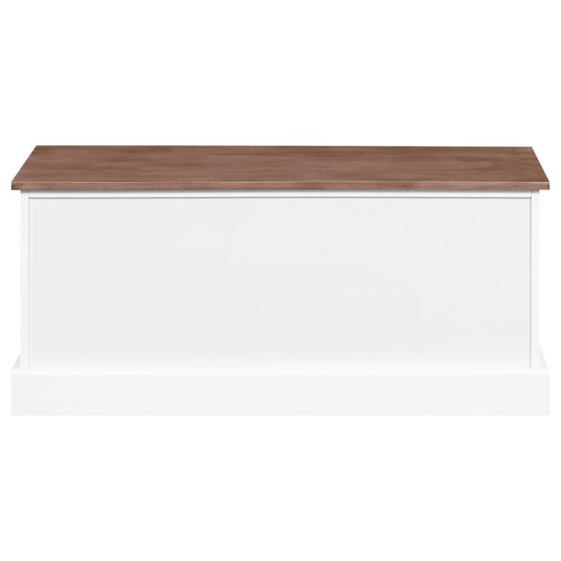 Alma 3-drawer Storage Bench Weathered Brown and White (911196)