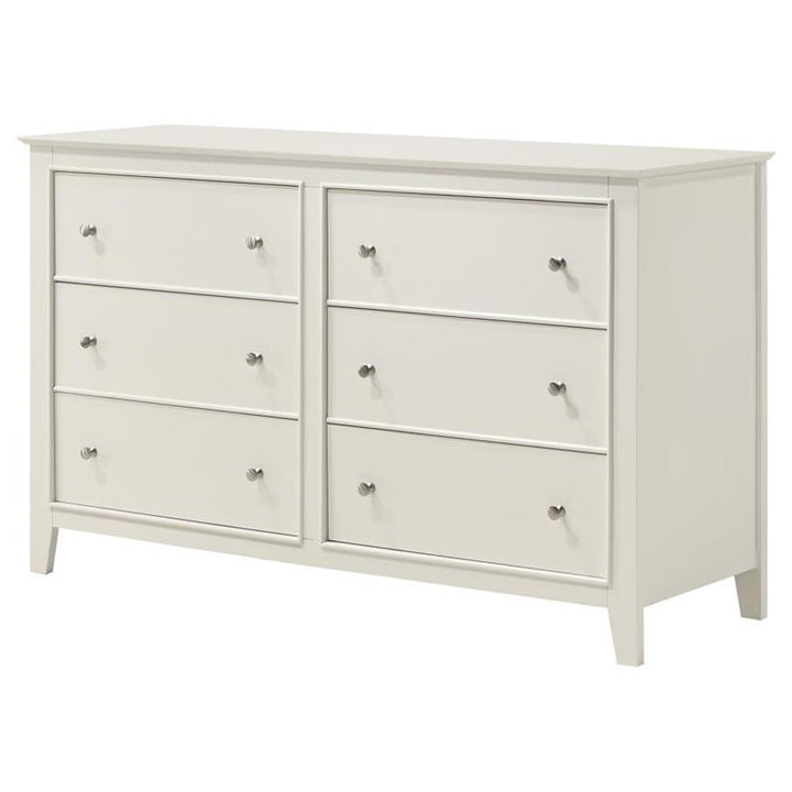 Selena 6-drawer Dresser Cream White (400233)