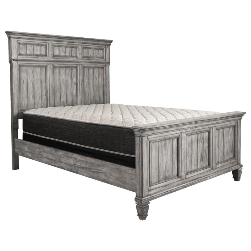 Avenue California King Panel Bed Grey (224031KW)