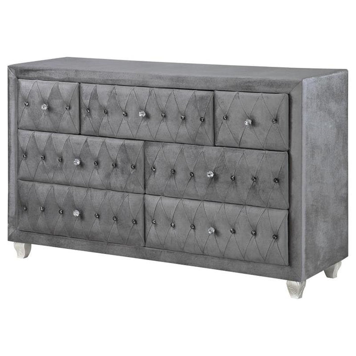 Deanna 7-drawer Rectangular Dresser Grey (205103)