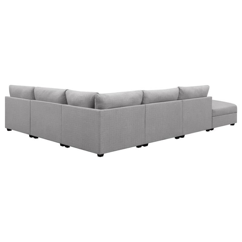 Cambria 6-piece Upholstered Modular Sectional Grey (551511-S6A)