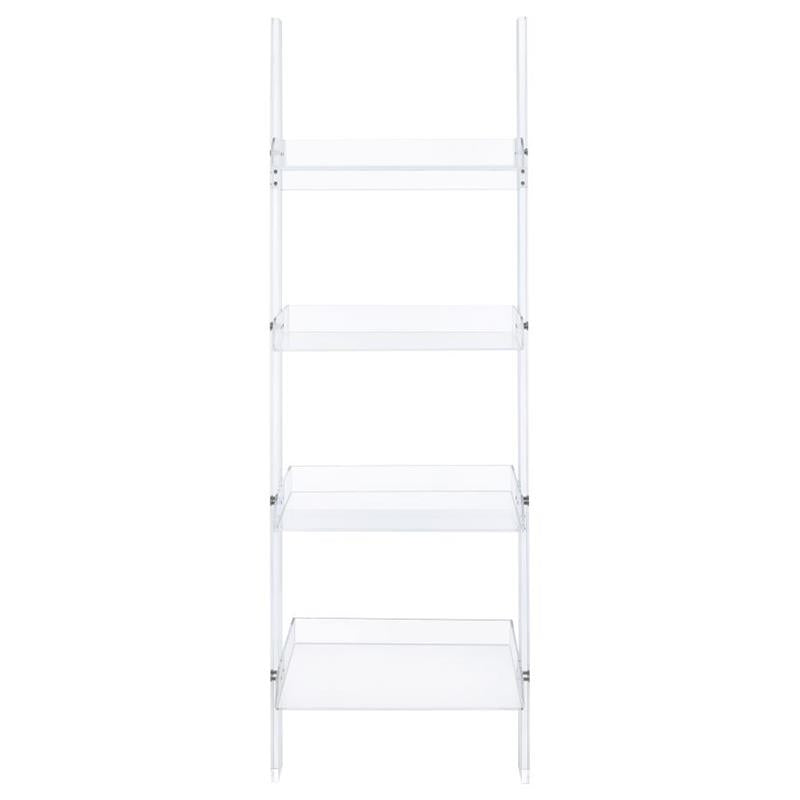 Amaturo 4-shelf Ladder Bookcase Clear (801553)