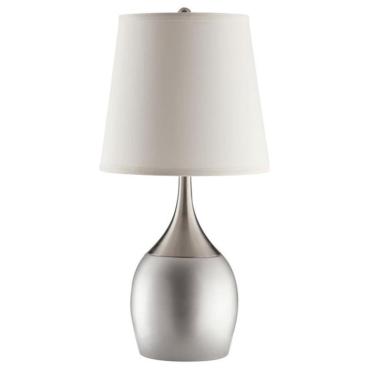 Tenya Empire Shade Table Lamps Silver and Chrome (Set of 2) (901471)