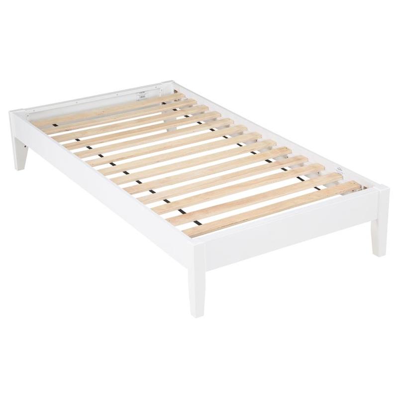 Hounslow Platform Full Bed White (306128F)