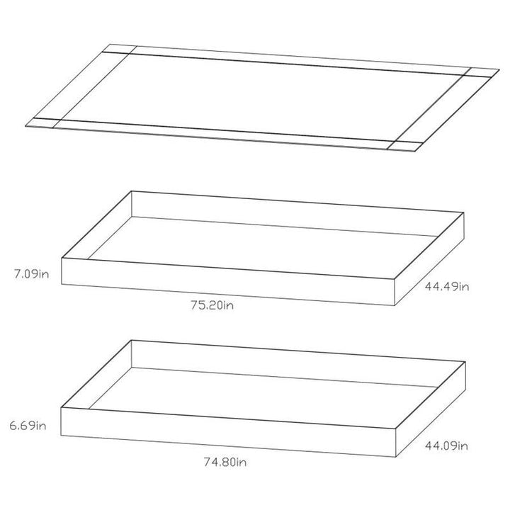 Morgan Twin Over Twin Bunk Bed White (2256W)