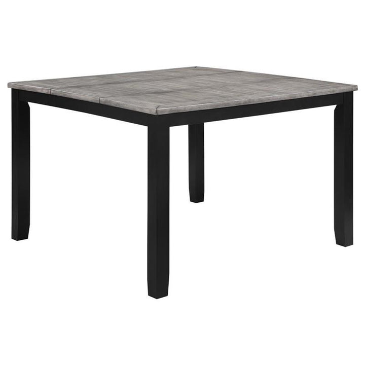 Elodie Counter Height Dining Table with Extension Leaf Grey and Black (121228)