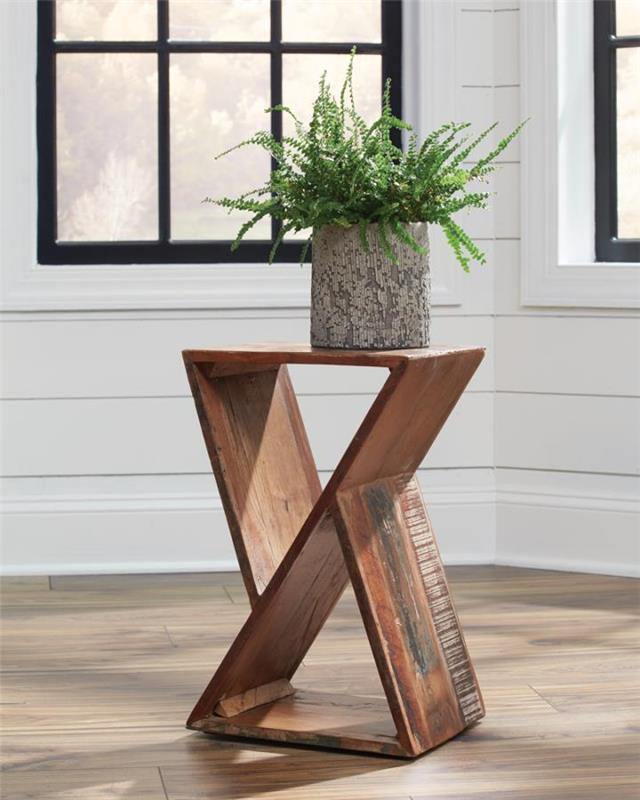 Lily Geometric Accent Table Natural (910180)