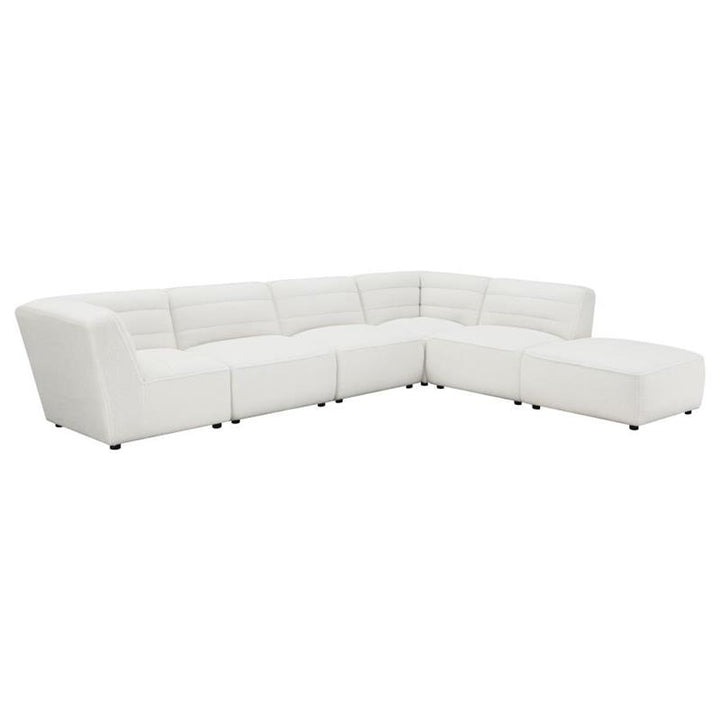 Sunny 6-piece Upholstered Sectional Natural (551621-SET)