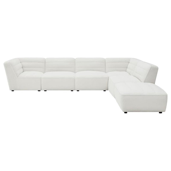 Sunny 6-piece Upholstered Sectional Natural (551621-SET)