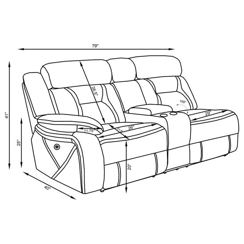 LAF POWER LOVESEAT (600370B1)