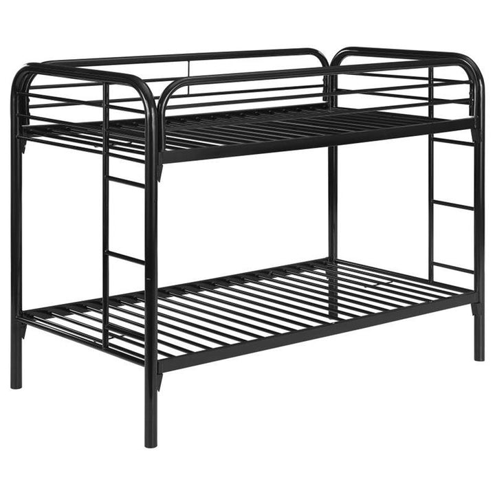 Morgan Twin Over Twin Bunk Bed Black (2256K)