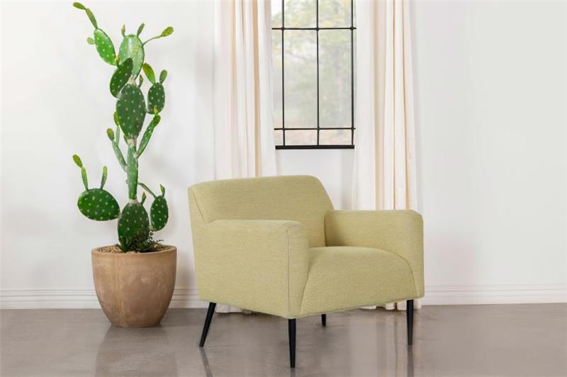 Darlene Upholstered Track Arms Accent Chair Lemon (905639)